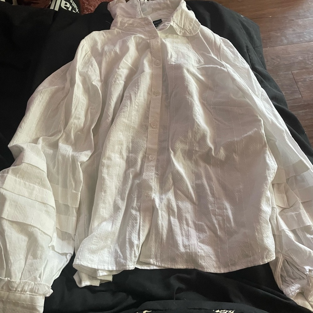 Hollister White Blouse
